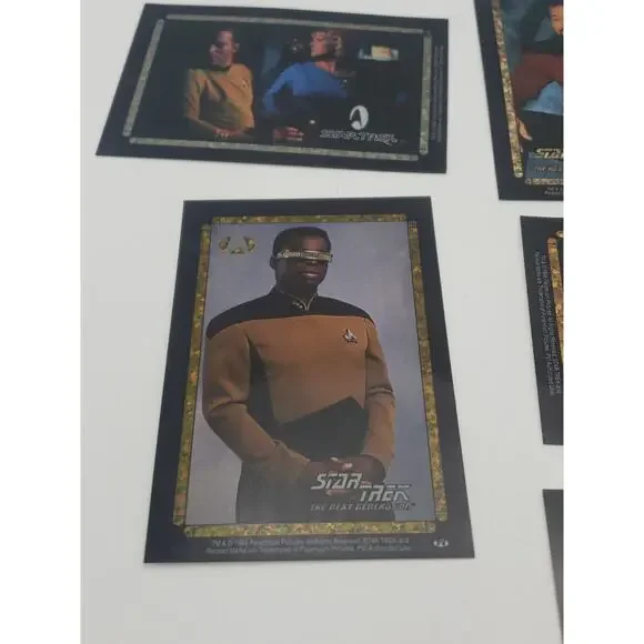 1996 90s STAR TREK LOT OF 10 VENDING MACHINE STICKER PRISM PICARD SPACESHIP - Picture 5 of 10